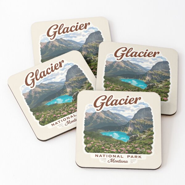 Item preview, Glacier National Park Sticker designed and sold by Gideon Emmerich.