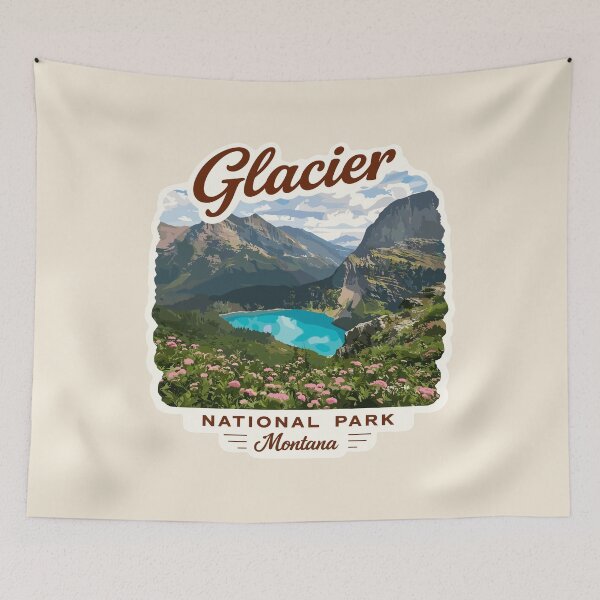Item preview, Glacier National Park Sticker designed and sold by Gideon Emmerich.