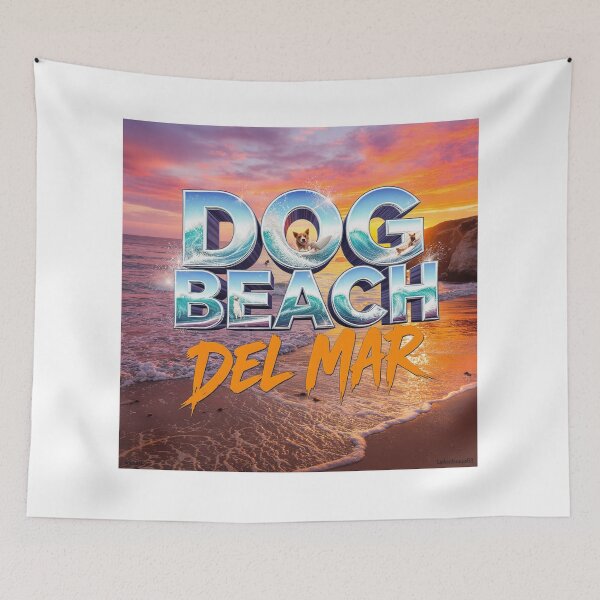 Item preview, Dog Beach Promotion Print designed and sold by Lichentroupe63.