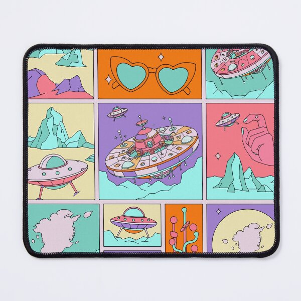 Item preview, Greenland Retro UFO Pop Art Heart Sunglasses designed and sold by zzz888.