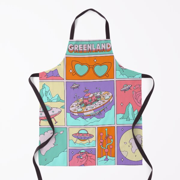 Item preview, Greenland Retro UFO Pop Art Heart Sunglasses designed and sold by zzz888.