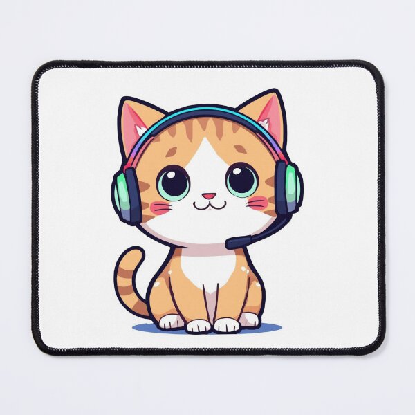 Item preview, Cute Gamer Cat Illustration designed and sold by Art-Design-EM.