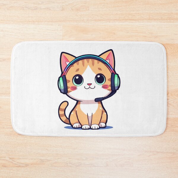 Item preview, Cute Gamer Cat Illustration designed and sold by Art-Design-EM.