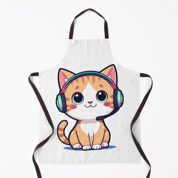 Item preview, Cute Gamer Cat Illustration designed and sold by Art-Design-EM.