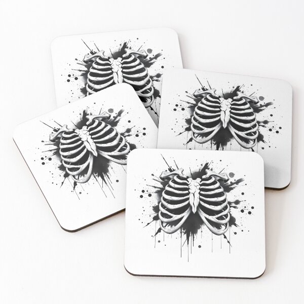 Item preview, Cracked Bones – Macabre Gothic Anatomy Design designed and sold by EujerStudio.