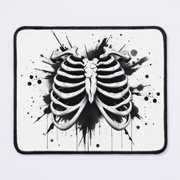 Item preview, Cracked Bones – Macabre Gothic Anatomy Design designed and sold by EujerStudio.