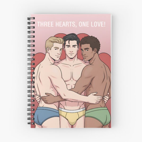 Item preview, 3 Hearts, 1 Love (illustration) designed and sold by Black Rainbow Studios.
