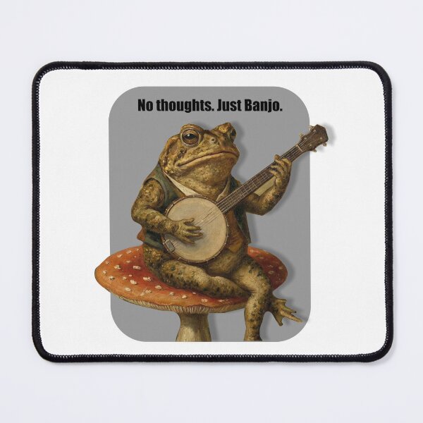 Item preview, Toad Playing a Banjo - No Thoughts designed and sold by tomstees11.