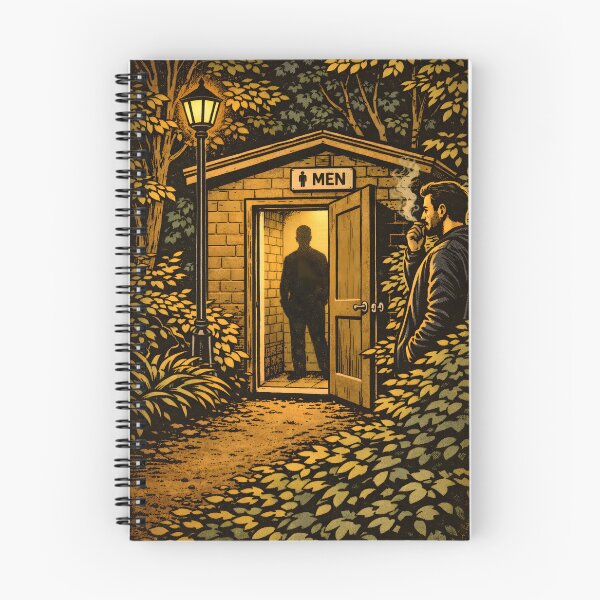 Item preview, Restroom at night designed and sold by Leatherandsmoke.