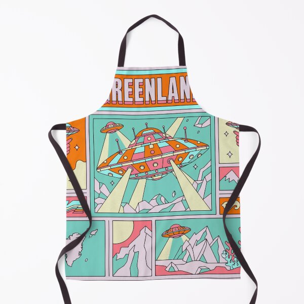 Item preview, Greenland Retro Comic UFO Pastel Pop Art designed and sold by zzz888.