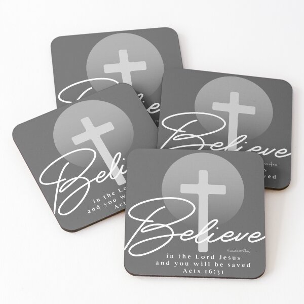 Item preview, Believe in the Lord Jesus and you will be saved - Acts 16:31 designed and sold by FTLOG.