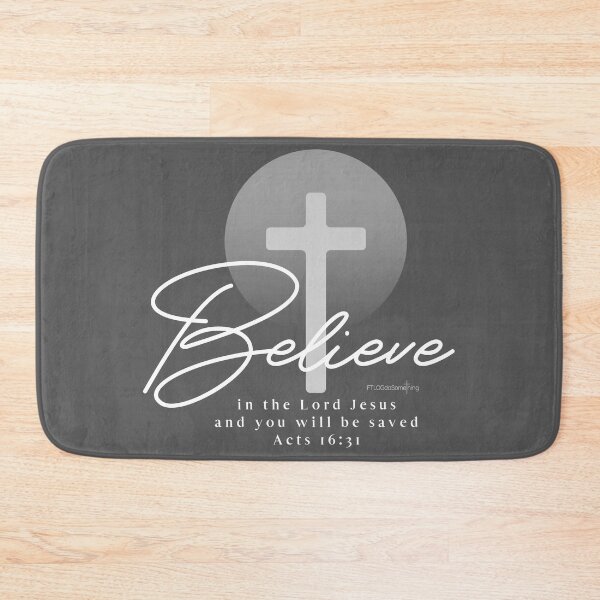 Item preview, Believe in the Lord Jesus and you will be saved - Acts 16:31 designed and sold by FTLOG.
