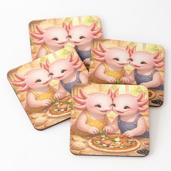 Item preview, Axolotl In Love designed and sold by InkJoyEmporium.