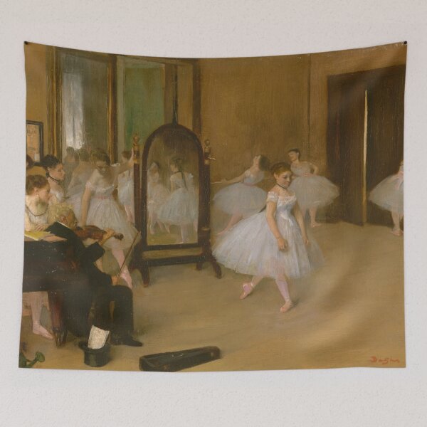 Item preview, The Dancing Class by Edgar Degas: Ballet Studio Impressionist Fine Art Print designed and sold by artofuniverse.