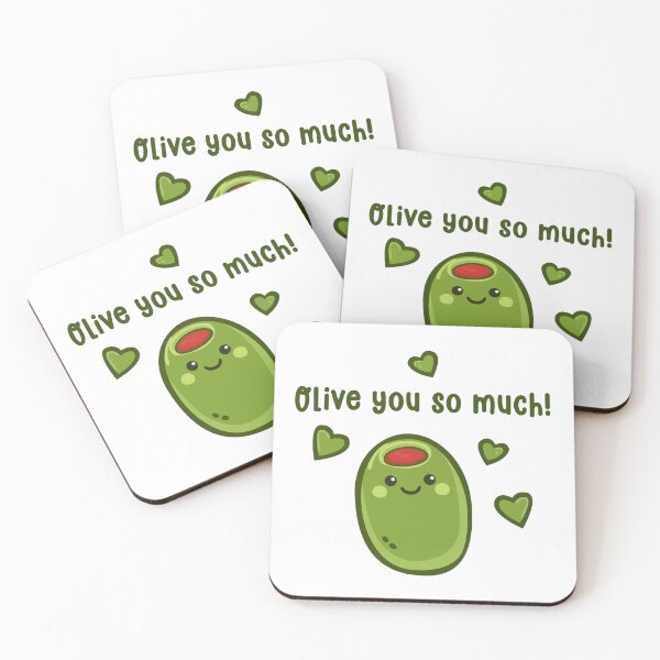 Item preview, Olive you so much! Cute green olive friend designed and sold by KatelynMitalski.