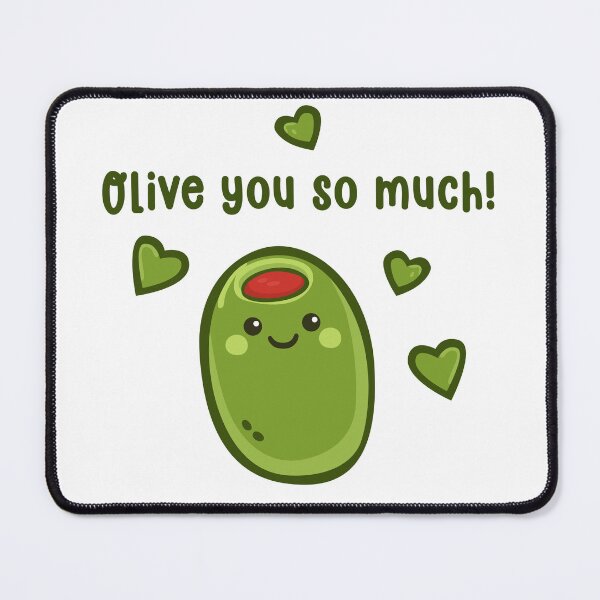 Item preview, Olive you so much! Cute green olive friend designed and sold by KatelynMitalski.
