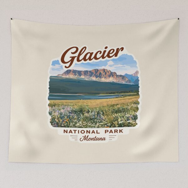 Item preview, Glacier National Park Sticker designed and sold by Gideon Emmerich.