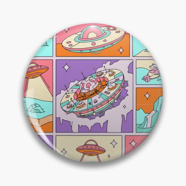 Item preview, Greenland Arctic UFO Mystery Retro Comic Pastel Pop Art designed and sold by zzz888.