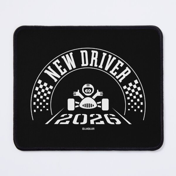 Item preview, New Driver 2026 (Driver’s License / Driving Licence / White) designed and sold by MrFaulbaum.