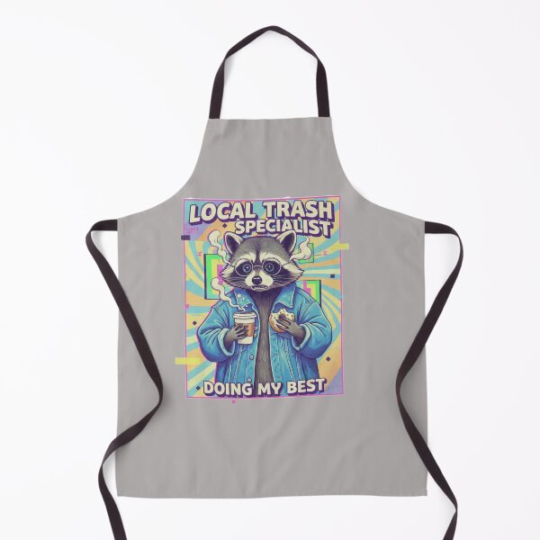 Item preview, Local Trash Specialist Raccoon - Retro Aesthetic Design designed and sold by SlientOrbit.