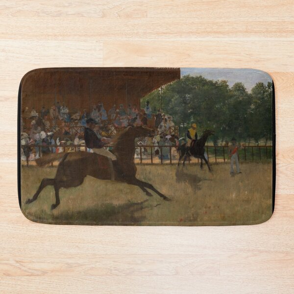Item preview, The False Start by Edgar Degas: Impressionist Equestrian Racing Poster designed and sold by artofuniverse.
