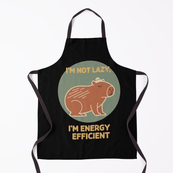Item preview, Capybara I'm Not Lazy I'm Energy Efficient Funny Quote Design designed and sold by BlissHalo.