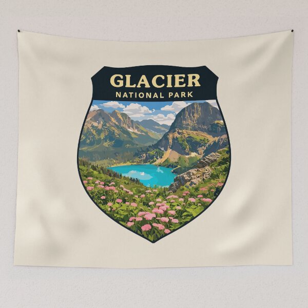 Item preview, Glacier National Park Sticker designed and sold by Gideon Emmerich.