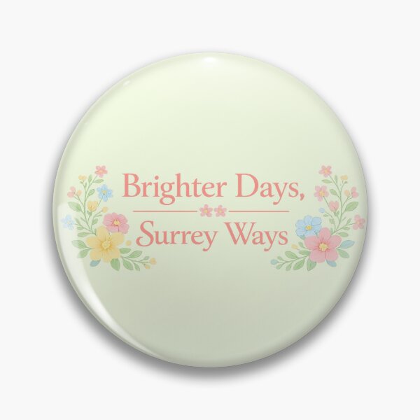 Item preview, Brighter Days, Surrey Ways  | Pastel Floral Illustration | Colourful Surrey England Lifestyle Design designed and sold by ThatSurreyLife.