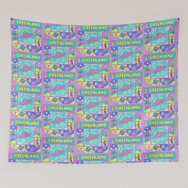 Item preview, Greenland Alien Base Ice Cave Retro Comic Pop Art designed and sold by zzz888.