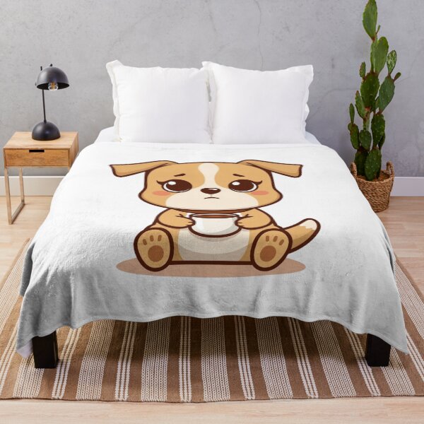 Item preview, Cute Coffee Lover Dog Illustration designed and sold by Art-Design-EM.