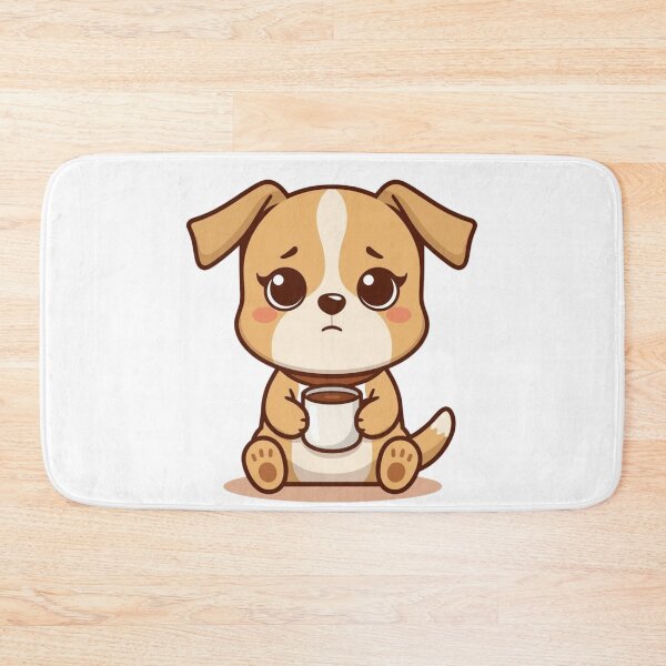 Item preview, Cute Coffee Lover Dog Illustration designed and sold by Art-Design-EM.