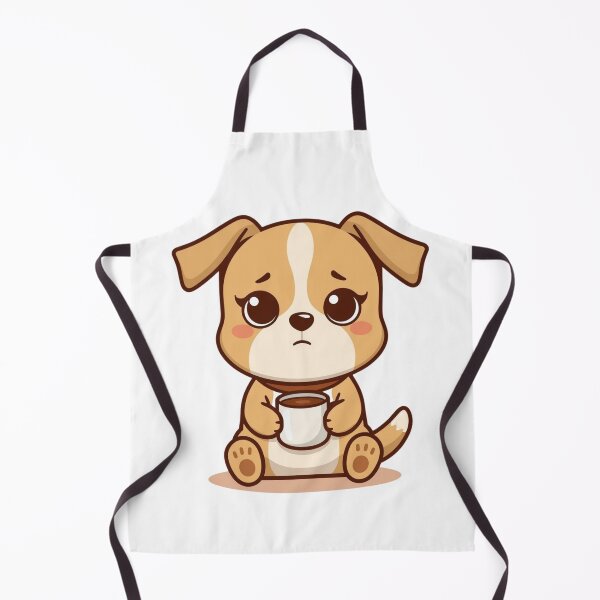 Item preview, Cute Coffee Lover Dog Illustration designed and sold by Art-Design-EM.