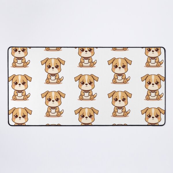 Item preview, Cute Coffee Lover Dog Illustration designed and sold by Art-Design-EM.