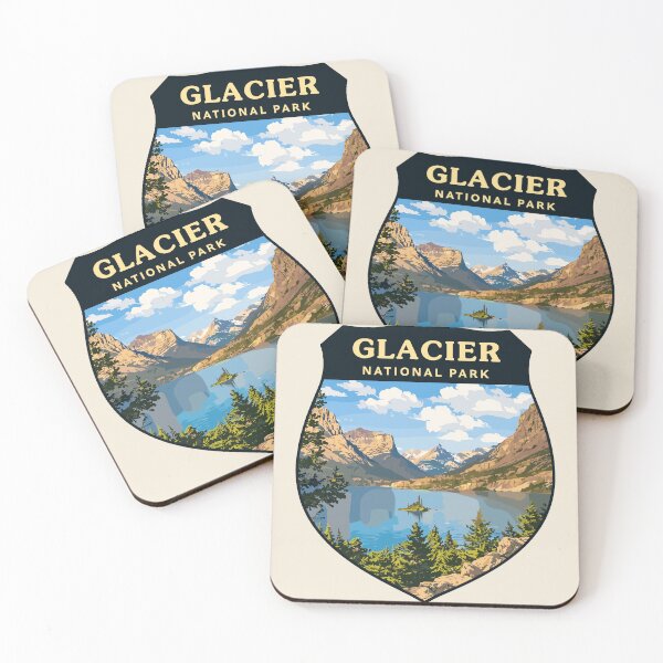Item preview, Glacier National Park Sticker designed and sold by Gideon Emmerich.