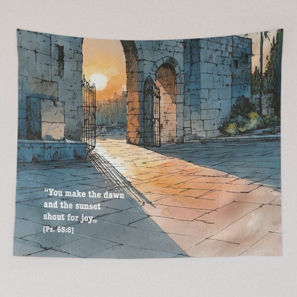 Item preview, Dawn and Sunset Shout for Joy - Psalm 65:8 Art designed and sold by Banal25.