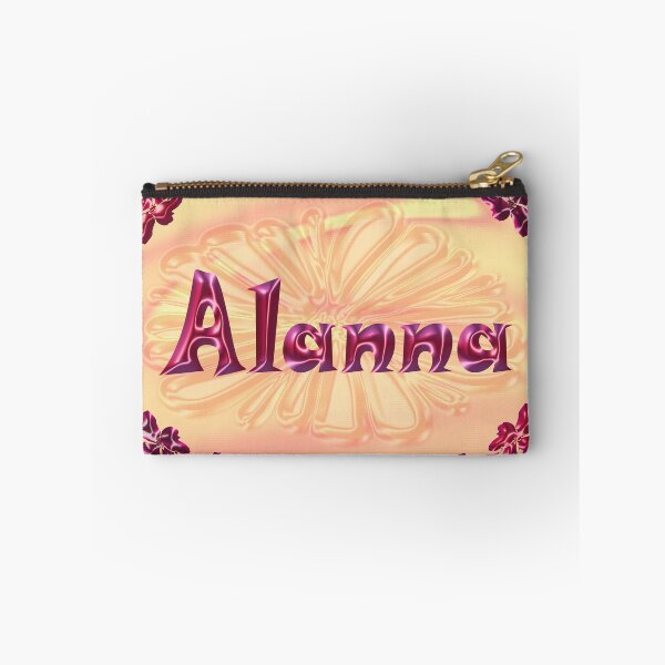 Item preview, Alanna Name Design – Satin Pink Glossy Font, Cute Shiny Lettering :) designed and sold by Myriel-Myriel.