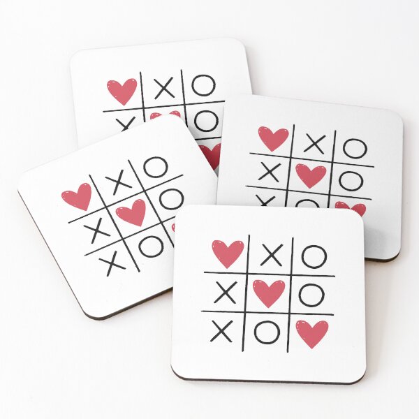 Item preview, Valentine Tic Tac Toe Hearts designed and sold by AnAzArt.