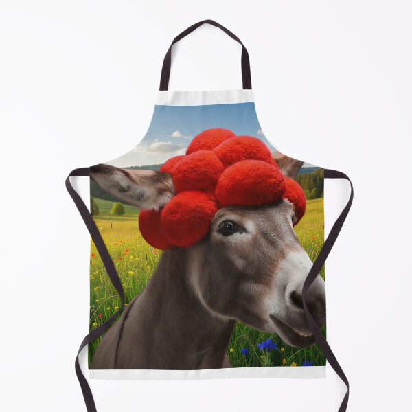 Item preview, Black Forest Donkey - Esel mit Bollenhut - Schwarzwald Humor designed and sold by iL PhotoArt Germany.