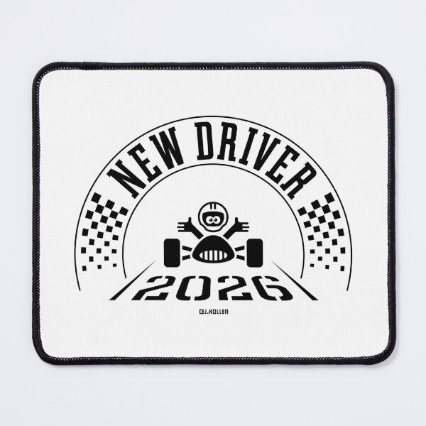 Item preview, New Driver 2026 (Driver’s License / Driving Licence / Black) designed and sold by MrFaulbaum.