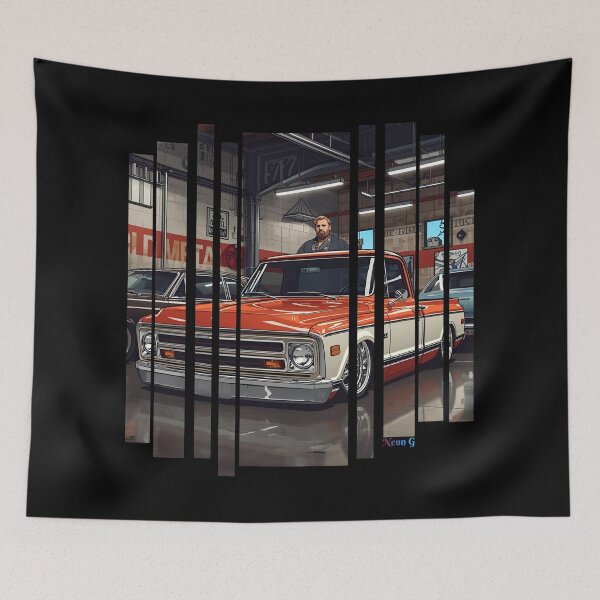 Item preview, Chevrole C10 1967 Chevy C10, lowered stance, chrome trim, old-school garage vibe The classic C10 4 designed and sold by Neon G.