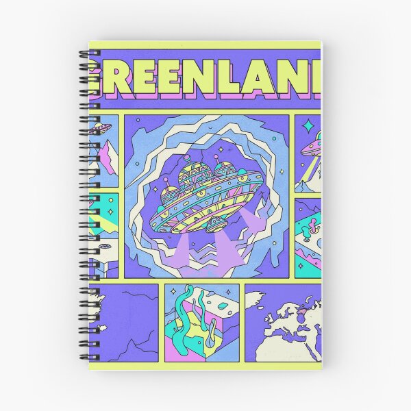 Item preview, Greenland Arctic Alien Base Vortex Retro Pop Art designed and sold by zzz888.