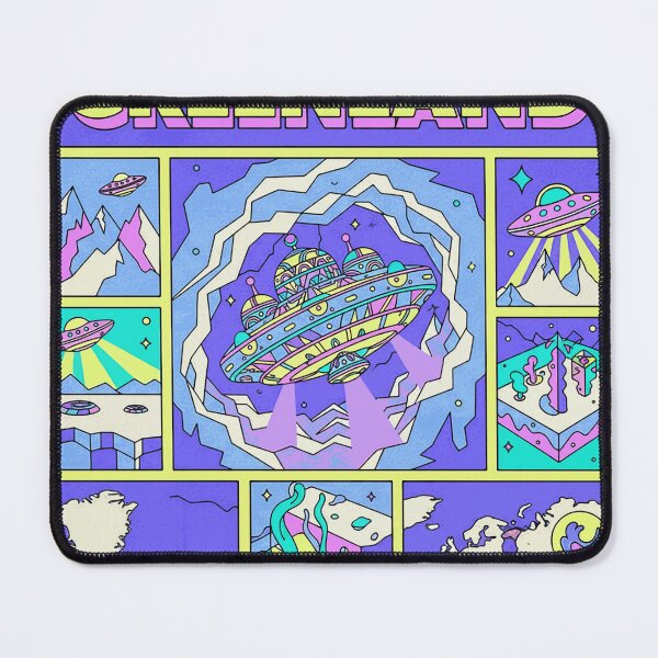 Item preview, Greenland Arctic Alien Base Vortex Retro Pop Art designed and sold by zzz888.