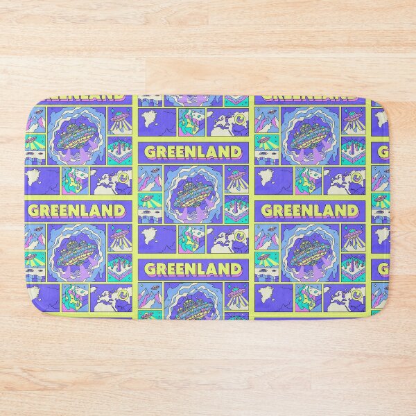 Item preview, Greenland Arctic Alien Base Vortex Retro Pop Art designed and sold by zzz888.