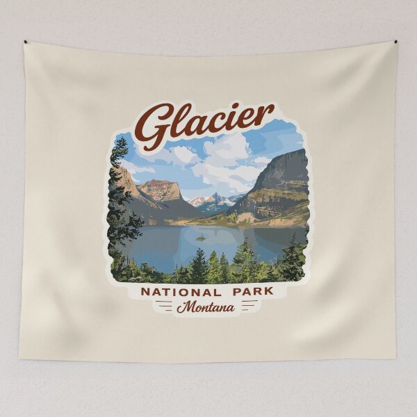 Item preview, Glacier National Park Sticker designed and sold by Gideon Emmerich.