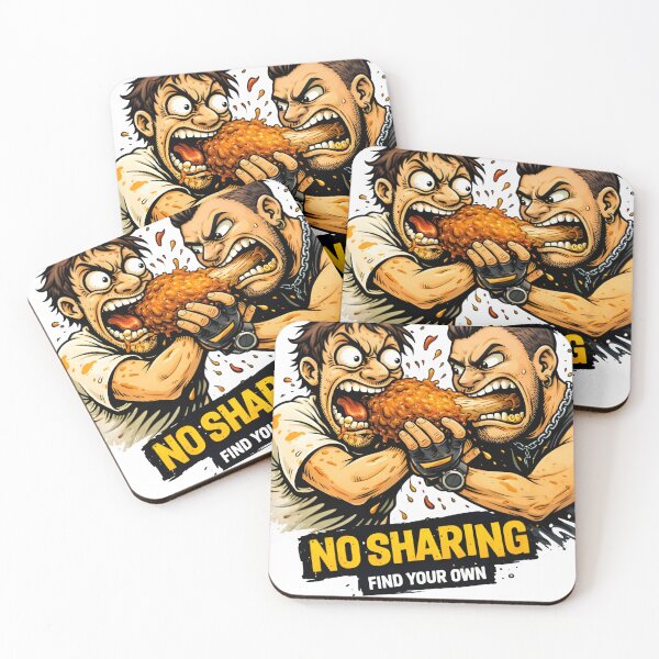Item preview, No Sharing – Don’t Touch My Food Meme Illustration designed and sold by Snackwear Apparel.