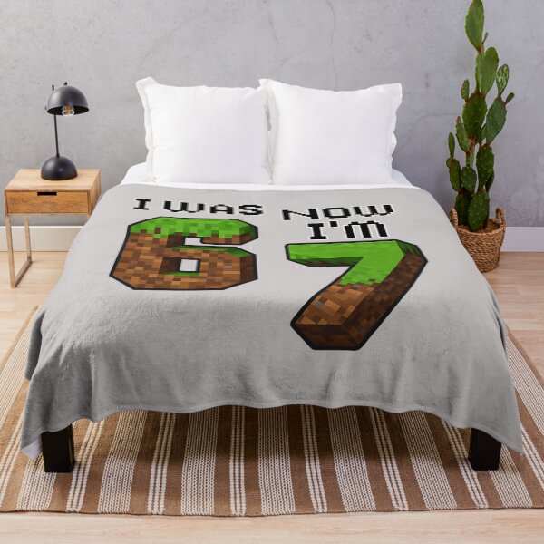 Item preview, Funny Six Seven I was 6 Now I'm 7 Game Pixel 7th Birthday designed and sold by MabelWells.