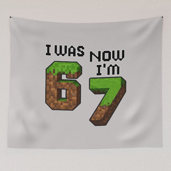 Item preview, Funny Six Seven I was 6 Now I'm 7 Game Pixel 7th Birthday designed and sold by MabelWells.