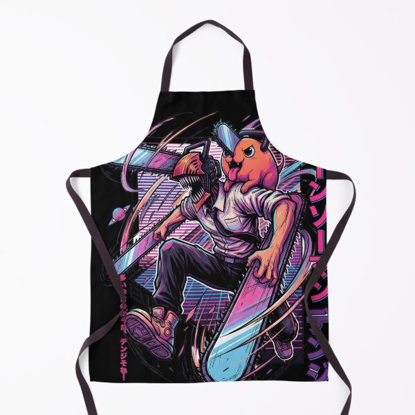 Item preview, Chainsaw Boy Chainsaw Dog Neon 80s Vaporwave Synthwave Palm Sunset Aesthetic designed and sold by Senpaiwaves.