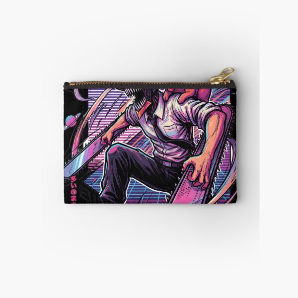 Item preview, Chainsaw Boy Chainsaw Dog Neon 80s Vaporwave Synthwave Palm Sunset Aesthetic   designed and sold by Senpaiwaves.