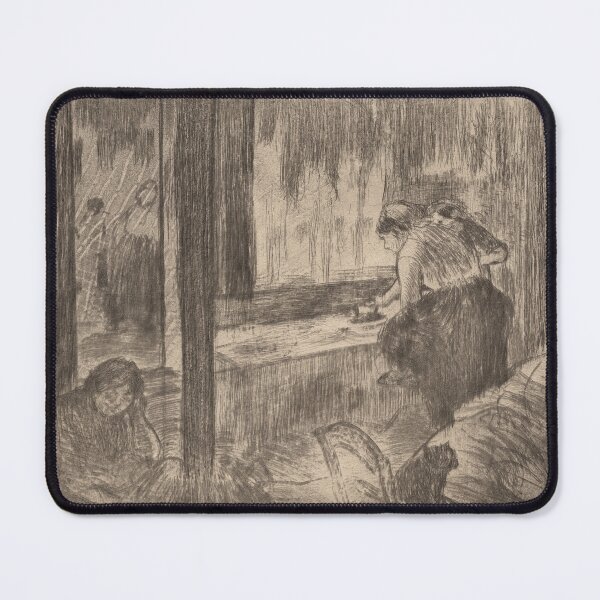 Item preview, The Laundresses by Edgar Degas: Impressionist Interior Fine Art Print designed and sold by artofuniverse.